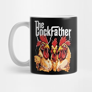 The Cockfather Chicken Father Dad Owner Funny Cute Rooster Mug